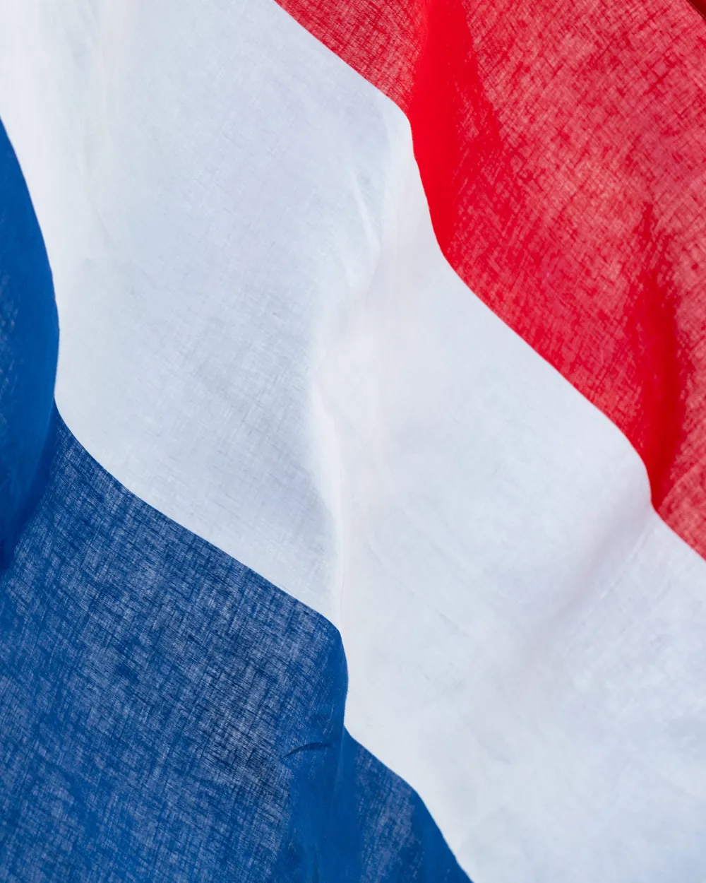 Dutch flag woven in Hemptex® hemp textile